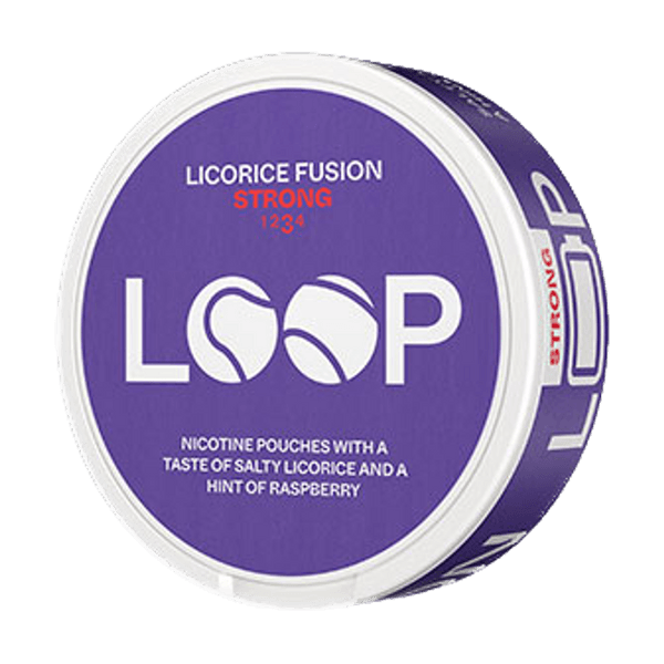 LOOP Licorice Fusion Strong nicotine pouches