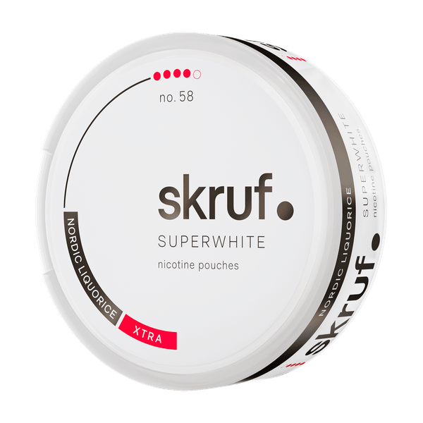 SKRUF Superwhite Nordic Liquorice Xtra No 58 Snus