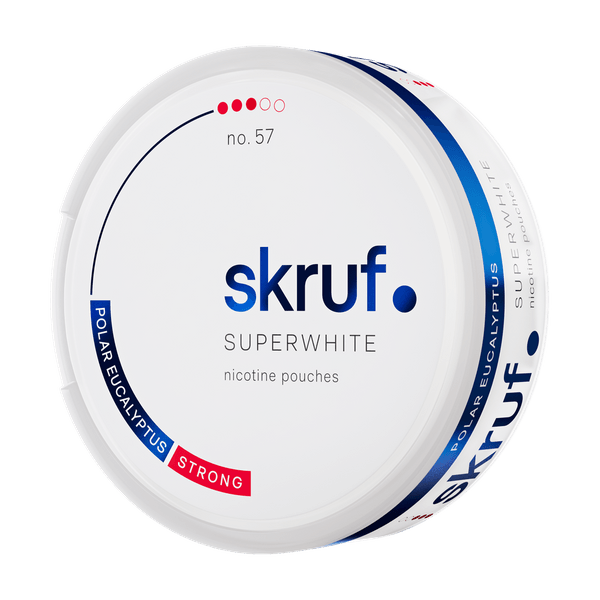 SKRUF Superwhite Polar Eucalyptus Strong No 57 nikotiinipussit