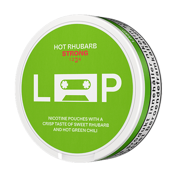 LOOP Hot Rhubarb Strong nikotino maišeliai