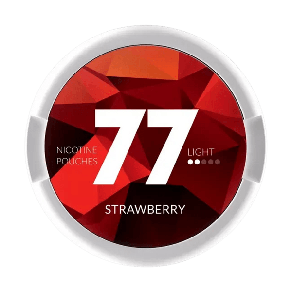 77 77 Strawberry Light nikotino maišeliai