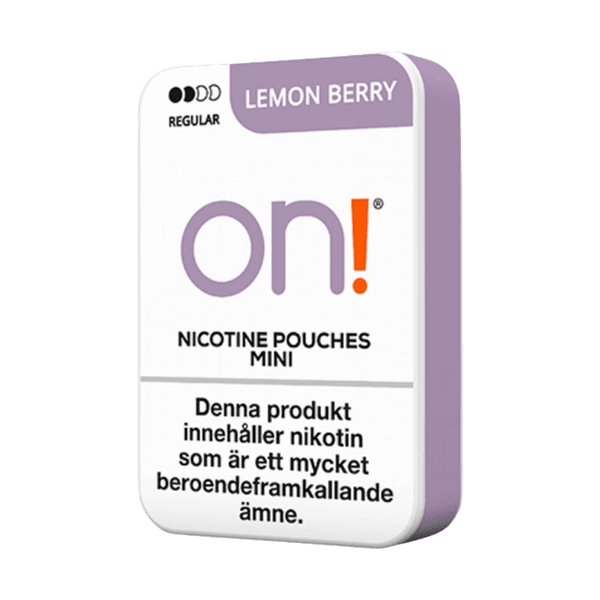 on! Lemon Berry 9mg nicotine pouches