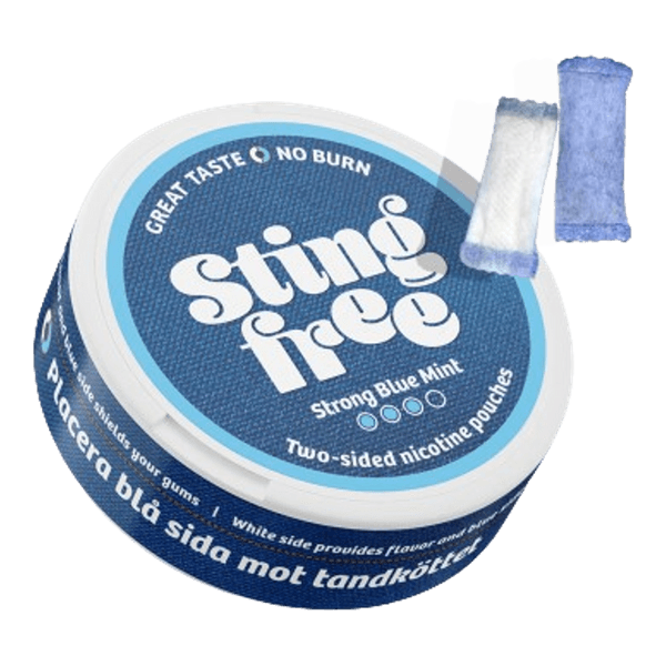 STING FREE Sting Free Strong Blue Mint nikotino maišeliai