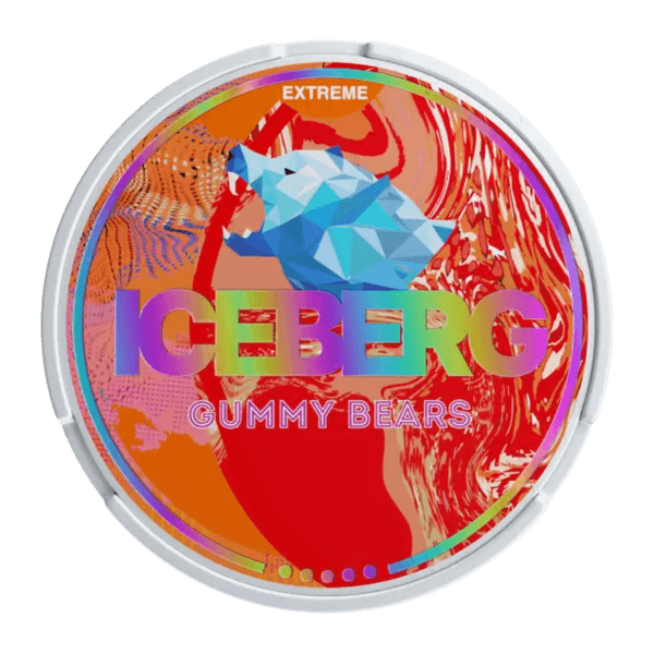 ICEBERG Iceberg Gummy Bears Extreme nikotino maišeliai