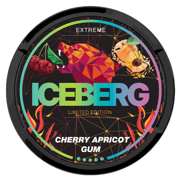 ICEBERG Iceberg Cherry Apricot Gum Extreme nikotino maišeliai