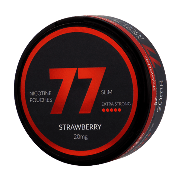 77 77 Strawberry Medium nikotino maišeliai